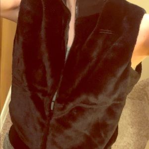 Faux fur vest